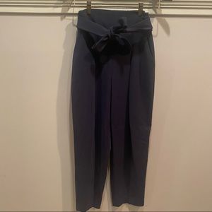 Wilfred High Rise Navy Pants